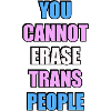 You cannot erase trans people