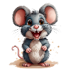 Cute Crazy Mouse
