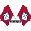 Two flags text 'ARKANSAS'