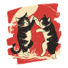Japanese Cats Fight