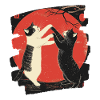 Japanese Cats Fight