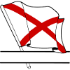Flag Alabama text banner