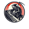 Drôle de squelette au piano