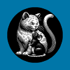 Katze und Maus in Freundschaft Frieden und Liebe