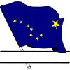 Flag Alaska text banner