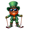 Ski Leprechaun Sport Saint-Patrick