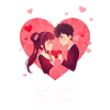 Anime Valentine's Day Design
