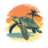 Sea Turtle Retro