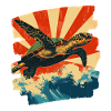 Sea Turtle Retro