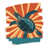 Sea Turtle Retro