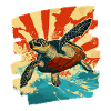 Sea Turtle Retro