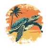 Sea Turtle Retro