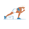 Bulgarsk Squat Træning Fitness Træning Gym