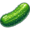 Curved pickle