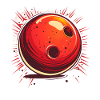 Bowlingkugel Comic Look