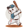 Cute Baseball Bear Drawing