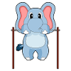 Elephant Bodybuilder Pull-ups Bodybuilding