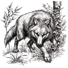 Wolf lurking