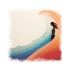 Girls Surf's Up – Retro Style!