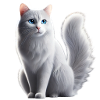 Cat White Blue Eyes