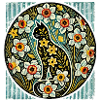 Daffodils Cat