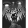 Ufo Funny Deer