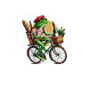 Cycling Comic Frog