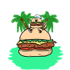 Burger Adventure Vacation Island Caribbean