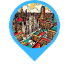 AI-suunnittelutyö: Milano, Italia moderniin tyyliin
