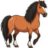 Isländische Ponyrolle