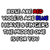 Le rose sono rosse, le viole sono blu... Umorismo, divertimento #