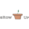 "Grow up" potted plant