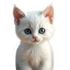 Cute white cat