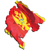 Carte du drapeau du Monténégro