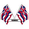 Two flags text HAWAI