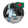 Astronaut Flag Bangladesh