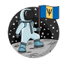 Drapeau astronaute Barbade