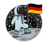 Astronaut Flag Germany