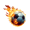 Soccer Flames Ball
