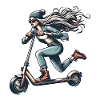 E-Scooter E-Scooter Woman Scooter