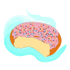 Pink Icing Donut