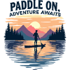 Paddle On Adventure Sunset Scene