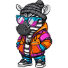 Zebra Cool Comic