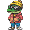 Alligator Cool Comic