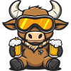 Stier Apres Ski Bier Comic