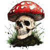 Toadstool Skull