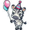 Zebra Birthday Baby