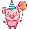 Cochon Anniversaire Bébé