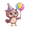 Owl Birthday Baby