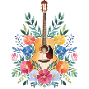 Floral Guitar Harmony